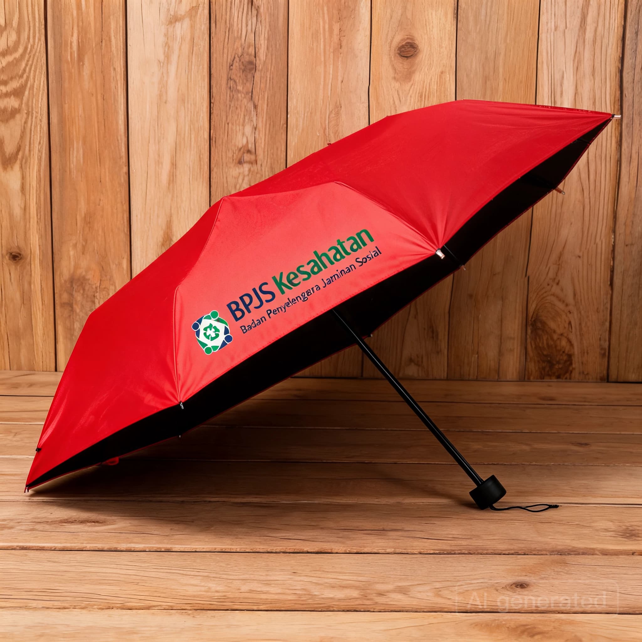 Payung Lipat RPET 21'' (Lapisan UV) - cetak logo