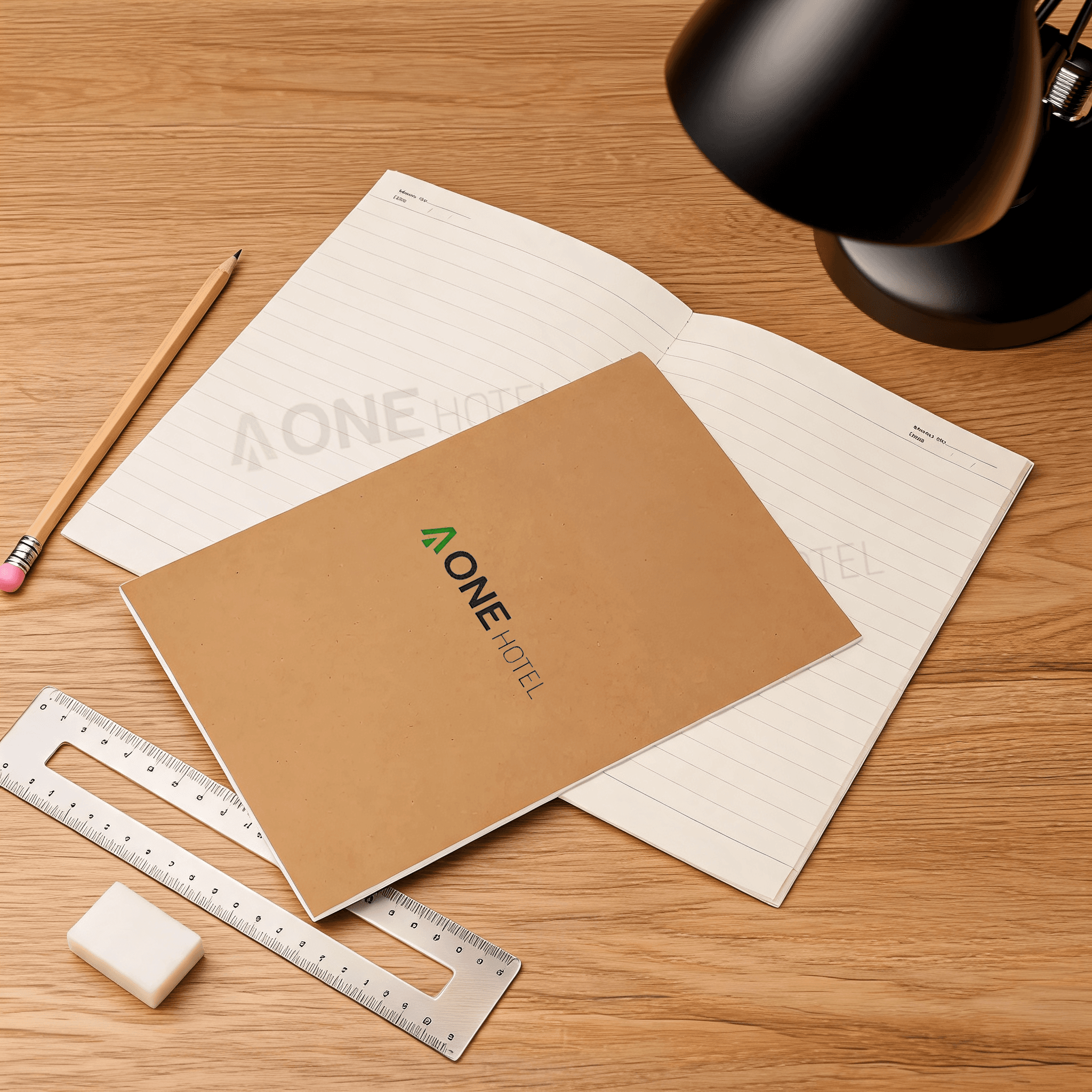 Notebook Kraft A5 - cetak logo