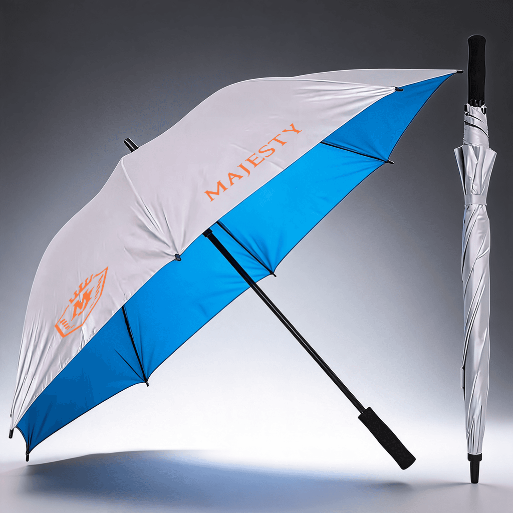 Payung Golf 27'' (Lapisan Silver) - cetak logo