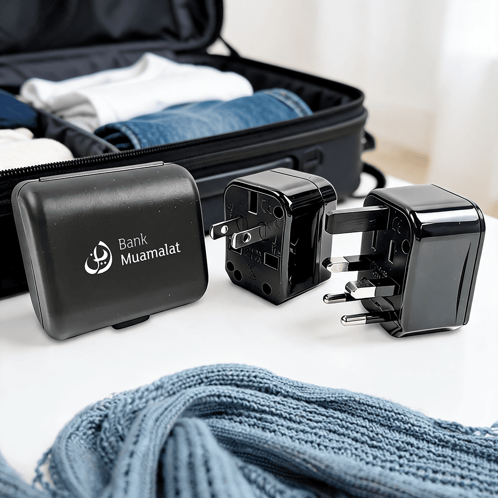 Travel Adaptor Universal - cetak logo