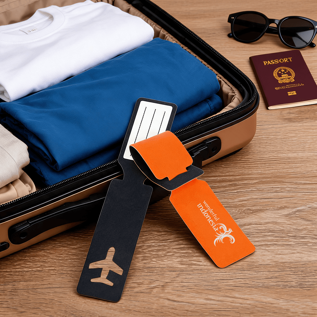 Luggage Tag Custom Design - cetak logo
