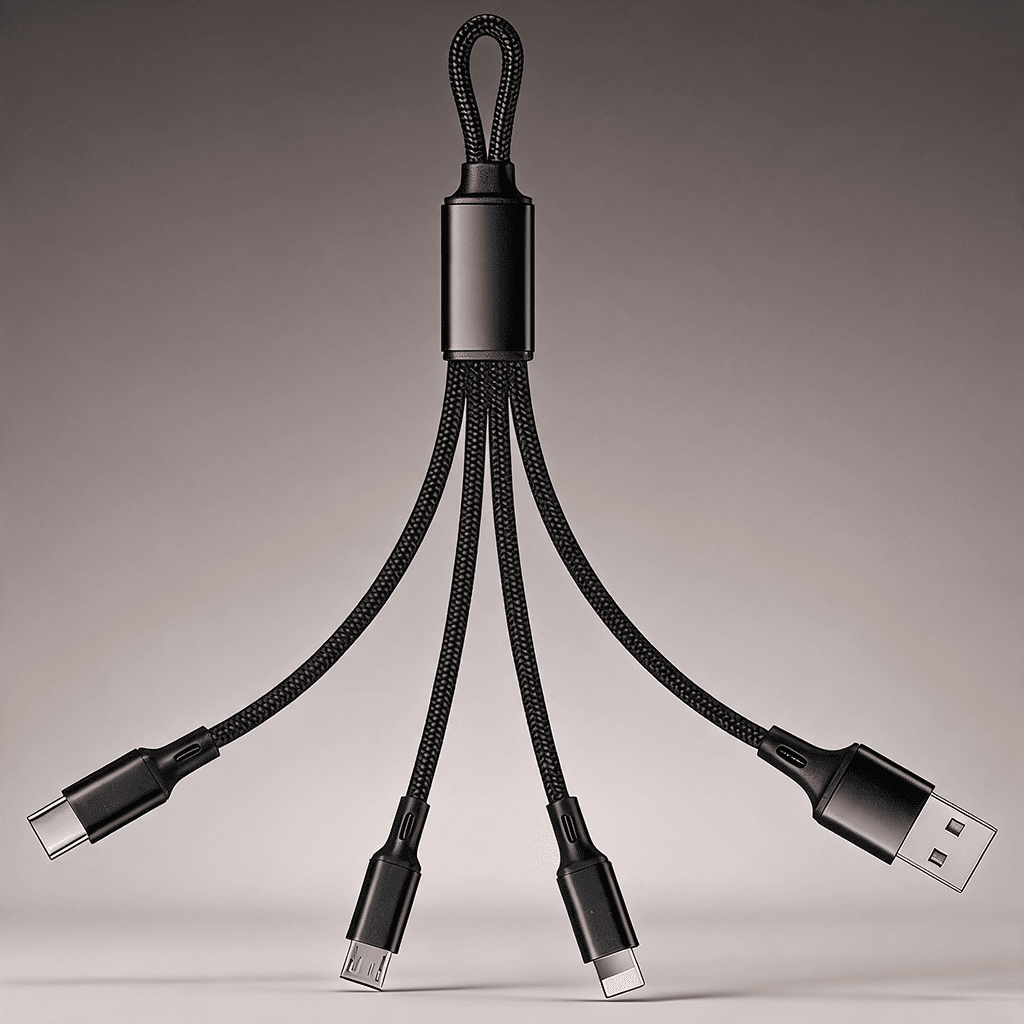 Kabel Charger Loop Fast Charging (3A) - cetak logo