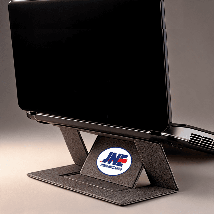 Laptop Stand Invisible - cetak logo