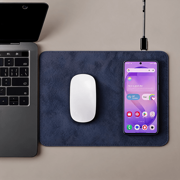 Mousepad Charger Wireless Qi - cetak logo