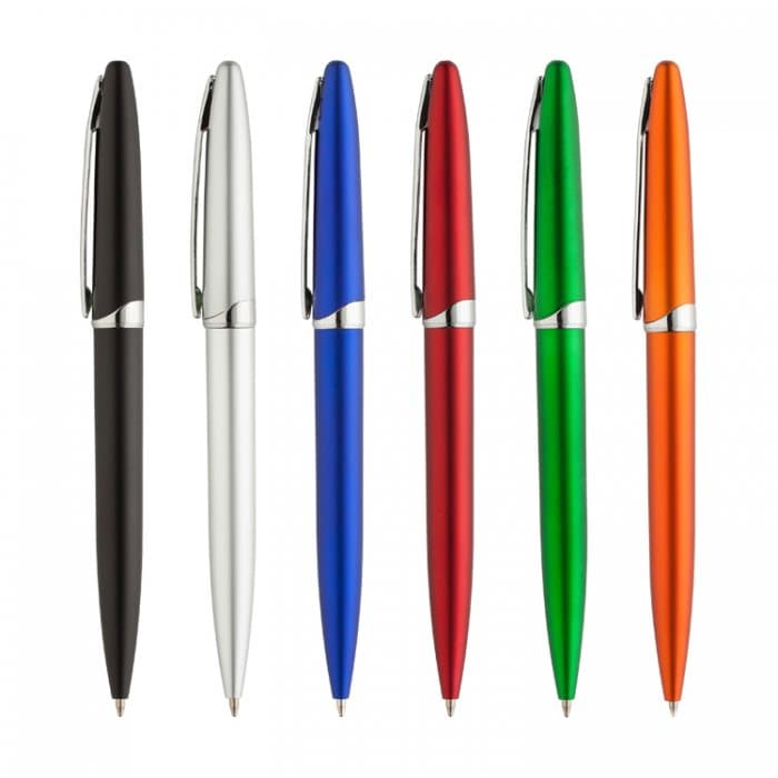 Pulpen Logam Spring (Putar) - cetak logo