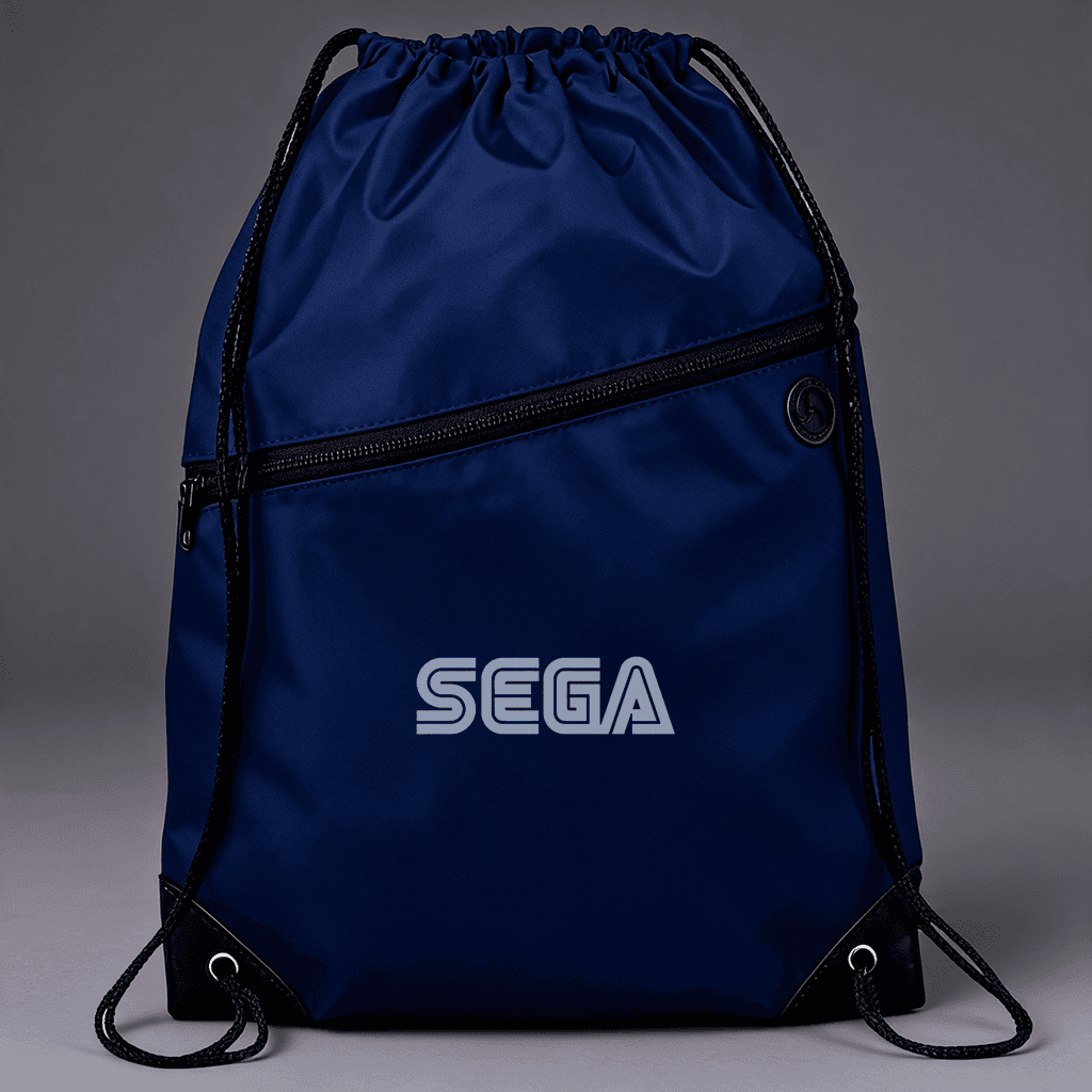 Tas Serut Robin dengan Kantong Depan & Slot Earphone - cetak logo