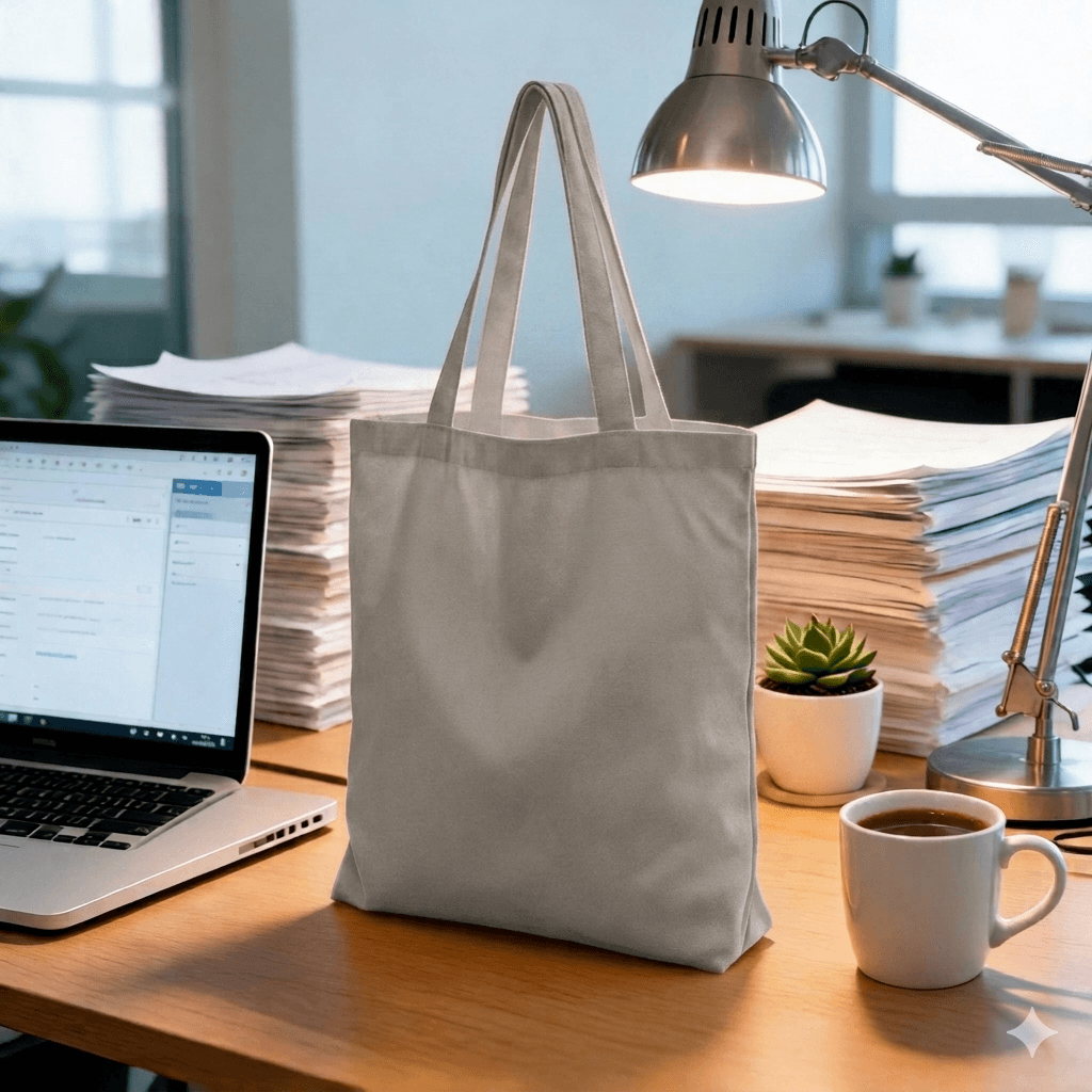 Tote Bag Kanvas Berwarna A3 - cetak logo - Image 1